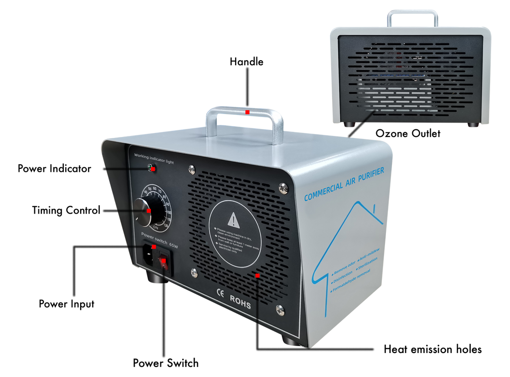 5G/Hr  Ceramic Ozone Generator for Air