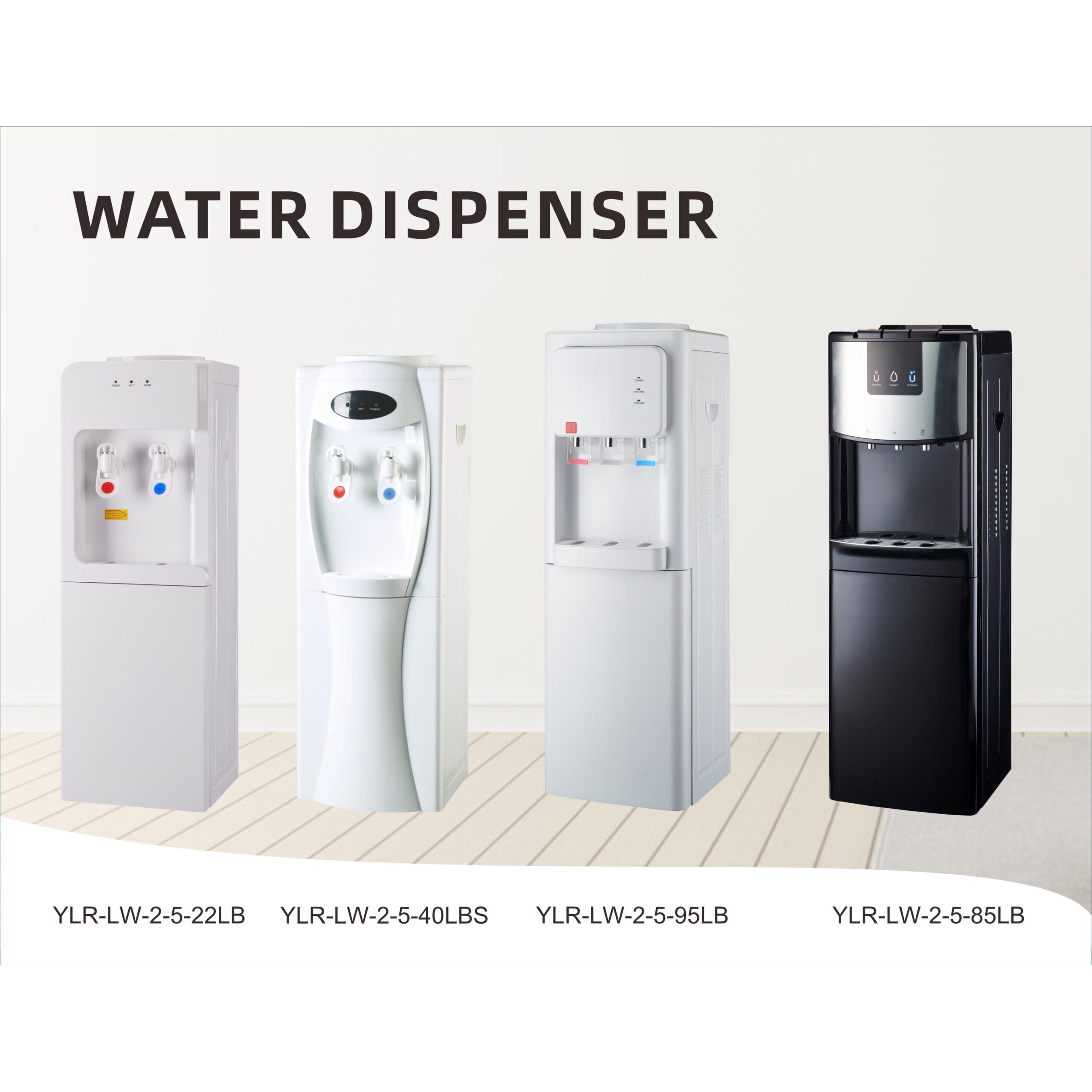 Hot And Cold Floor Standing Water Dispenser YLR-L W-2-5-22LB