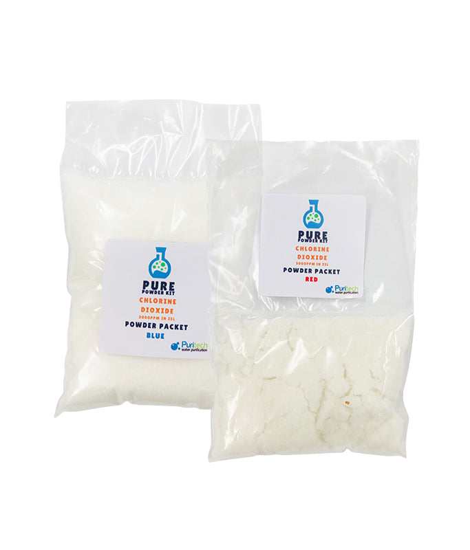 Pure Powder Kit – Chlorine Dioxide (Blue & Red)
