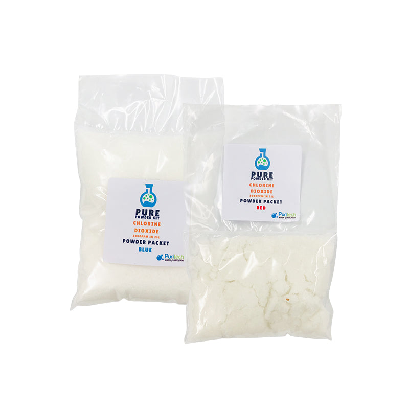 Pure Powder Kit – Chlorine Dioxide (Blue & Red)