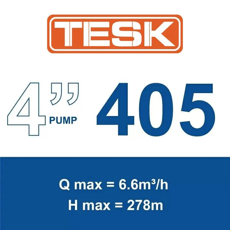 TESK 4SK 405-32 submersible borehole pump — official 405 range image