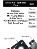 TESK Surface Kit - Split Base Plate 80mm borehole installation kit
