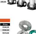 TESK DN80 plated steel flange kit