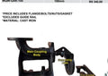 TESK WQW-GAK-65 65mm cast iron duck foot assembly
